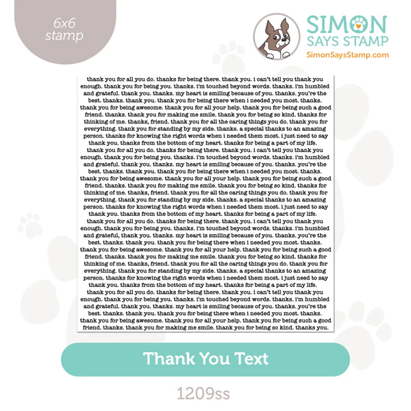 Thank You Text Background Stamp