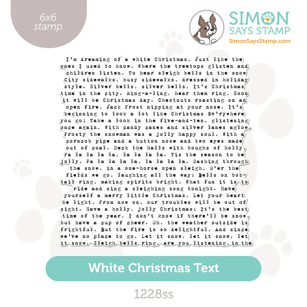 White Christmas Stamp
