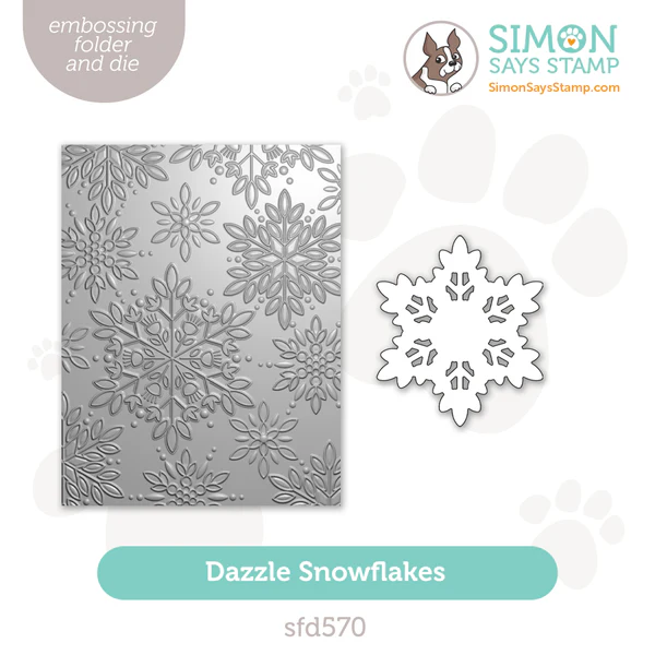 Snowflake embossing folder