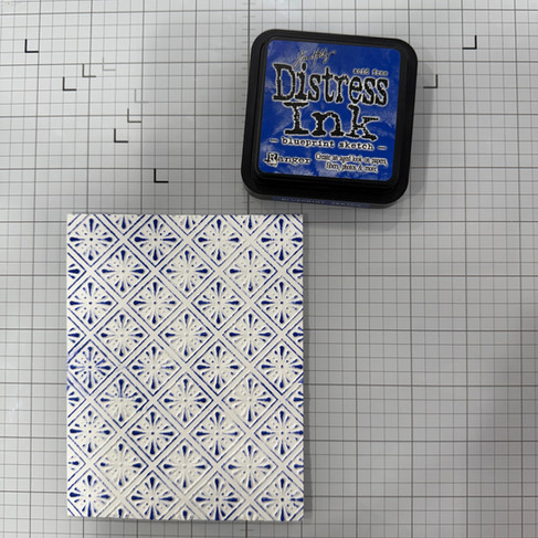inked cardstock