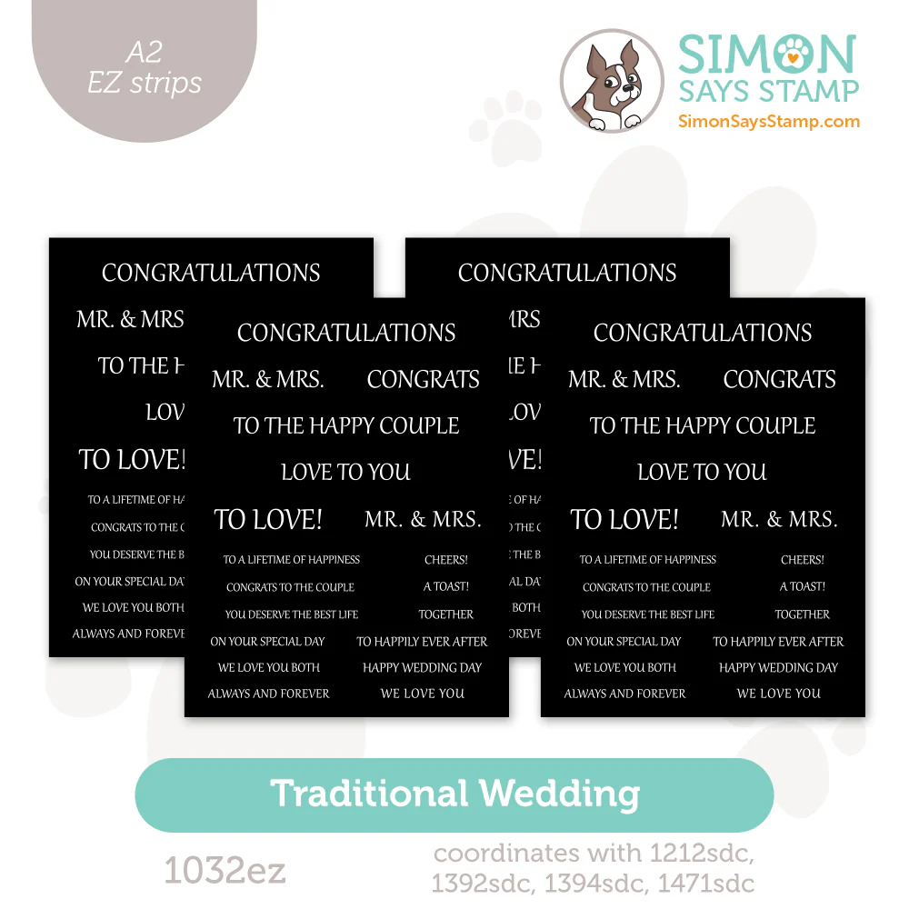 Traditional Wedding Sentiment Strips