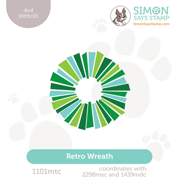 Retro Wreath Stencils