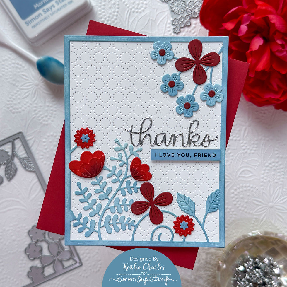 Red pink and purple All the Joy Christmas card with birds and holly leaves