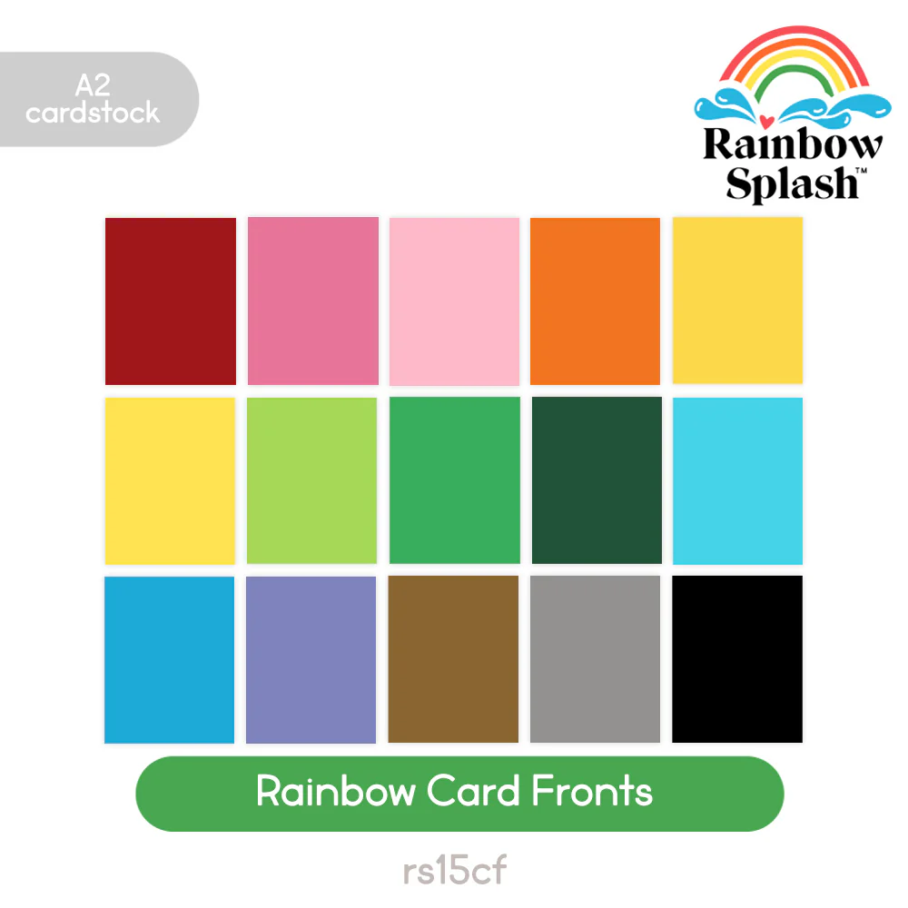 Rainbow Splash Card Fronts