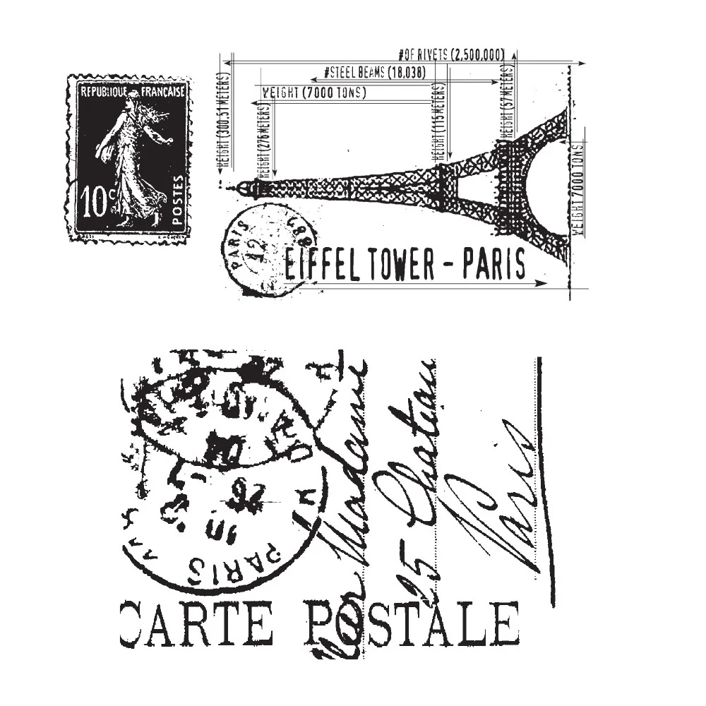 i see paris stamp set