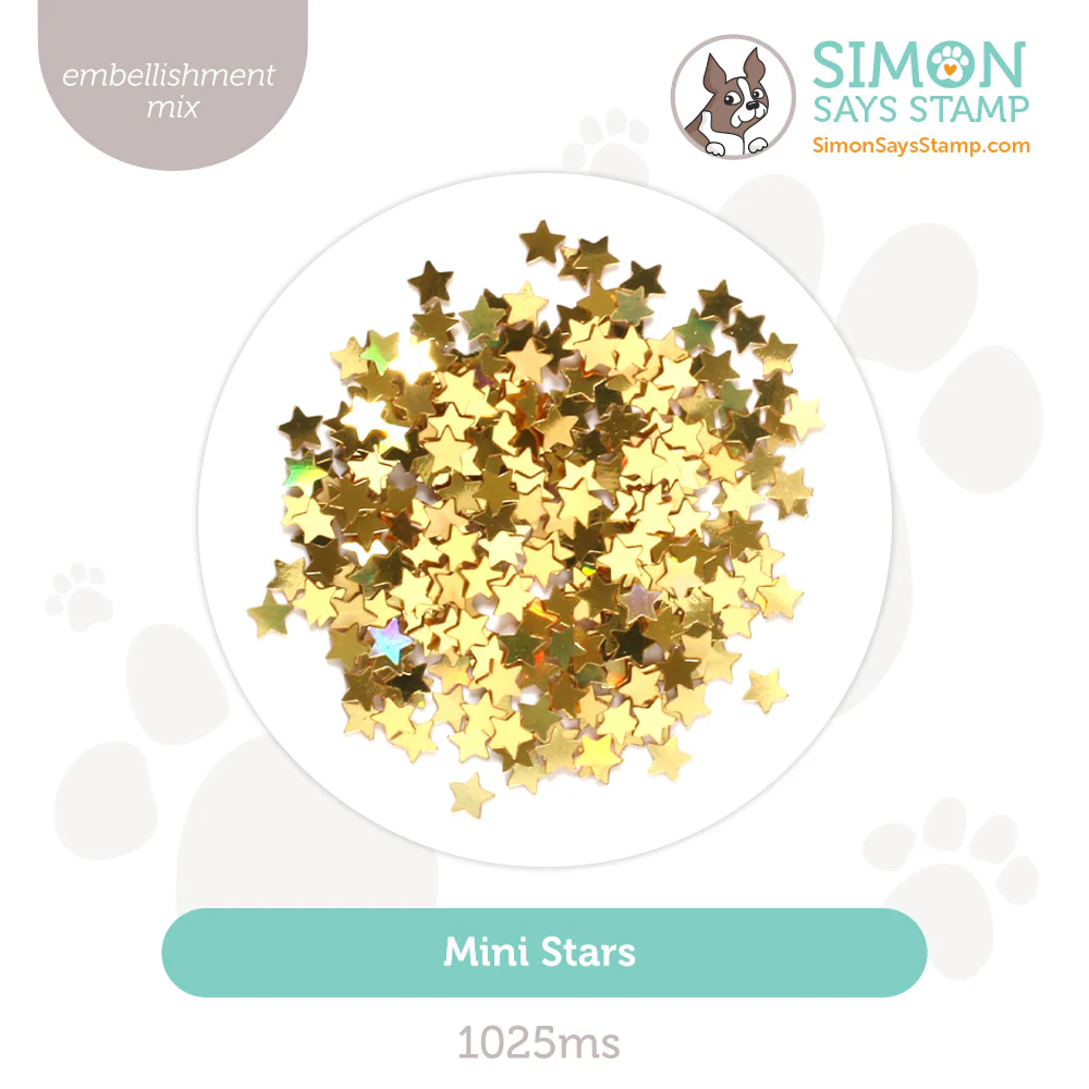 mini gold star embellishments