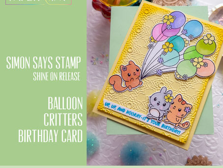 Make This Whimsical Balloon Critters Birthday Card With Simple Coloring and Inking