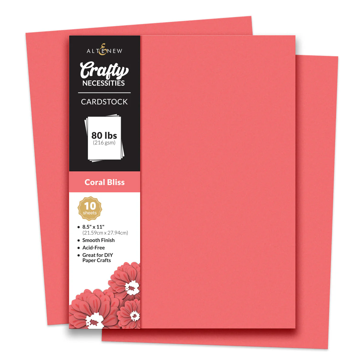 coral cardstock