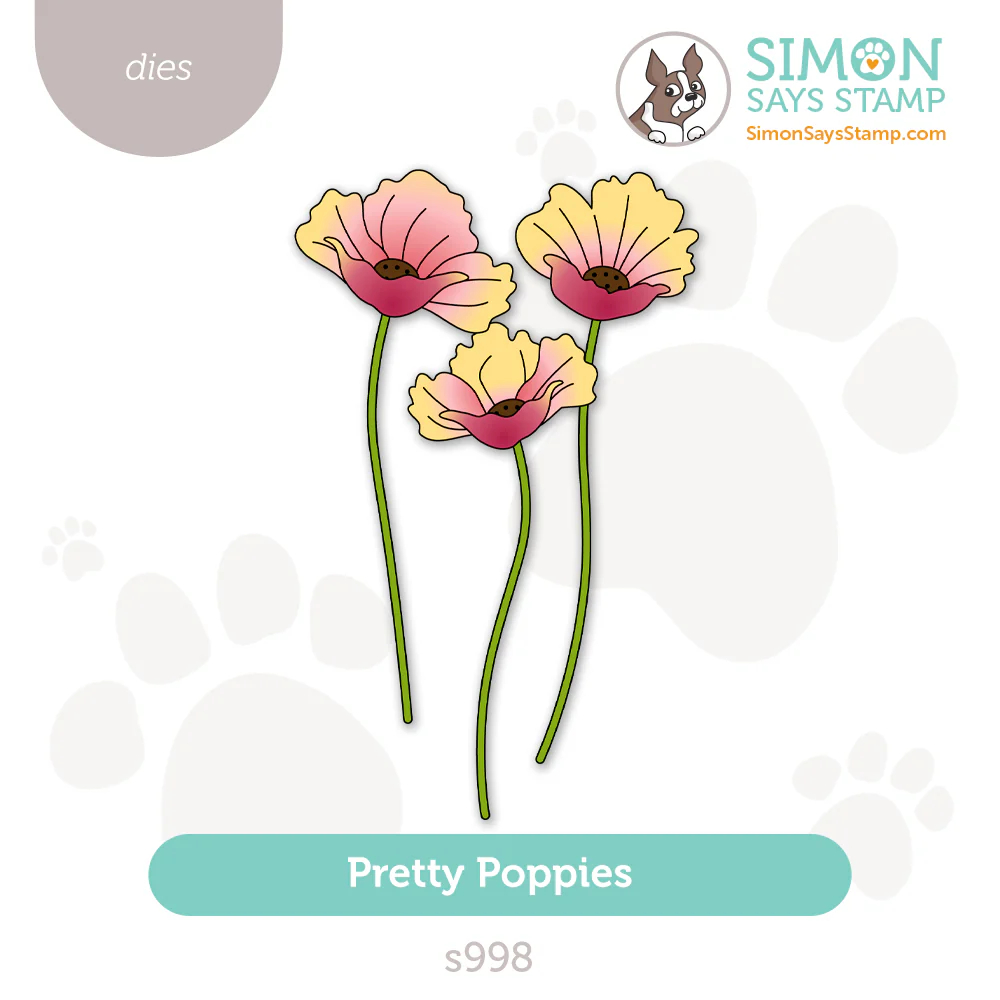 Poppy flower die-cuts