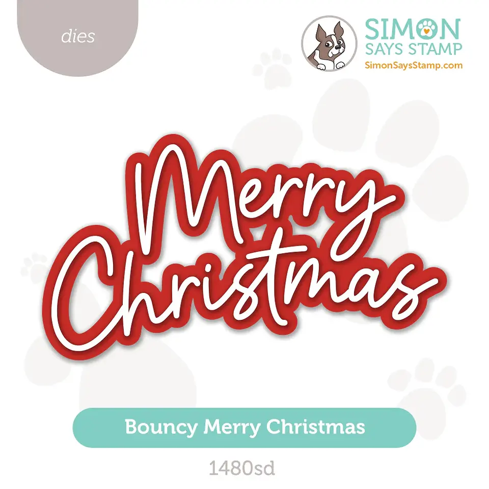 Bouncy Merry Christmas Die