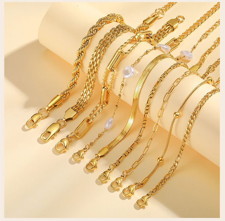Thumbnail: LuxeStack™ Gold Bracelet Collection