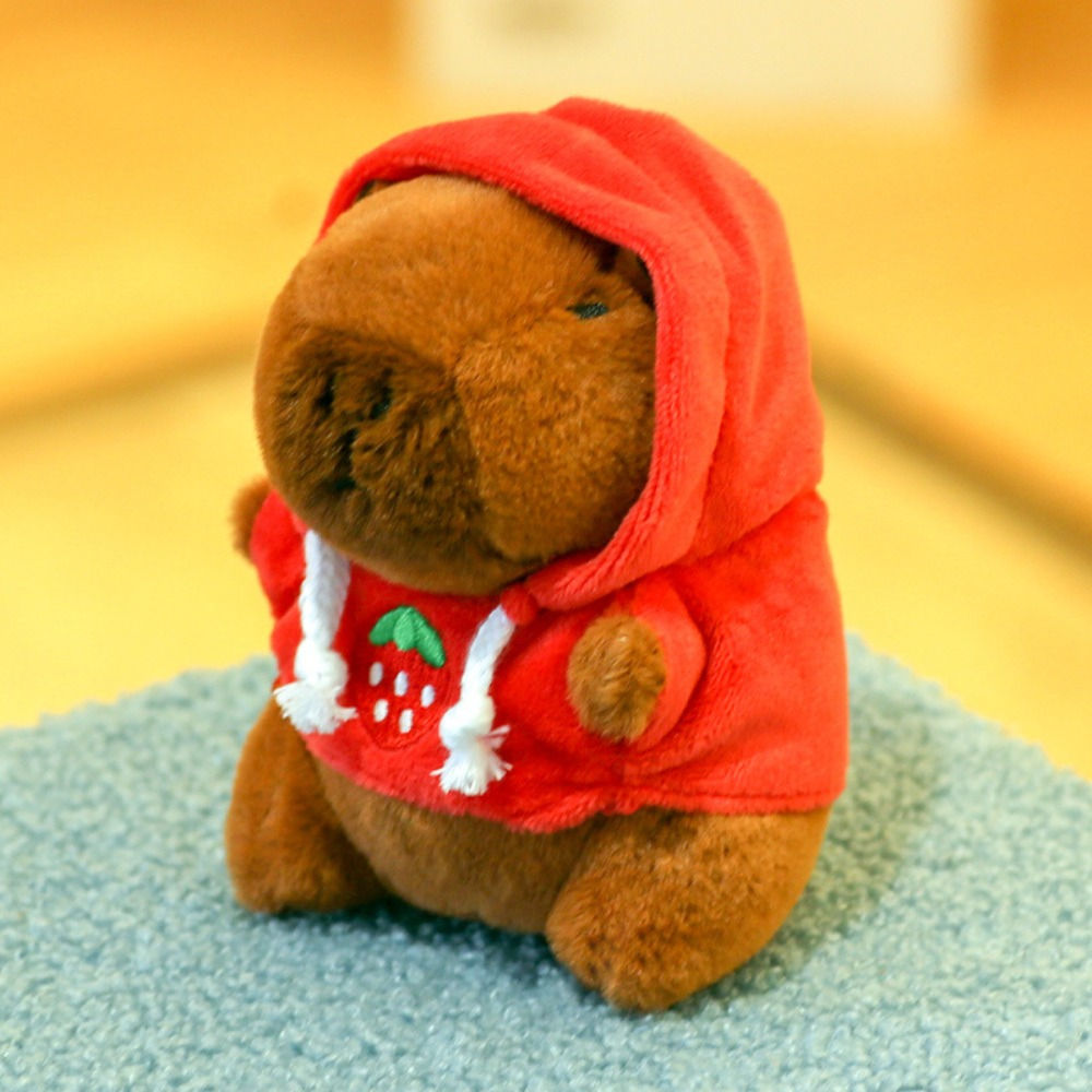 CapyCozy™ Strawberry Hoodie Plush