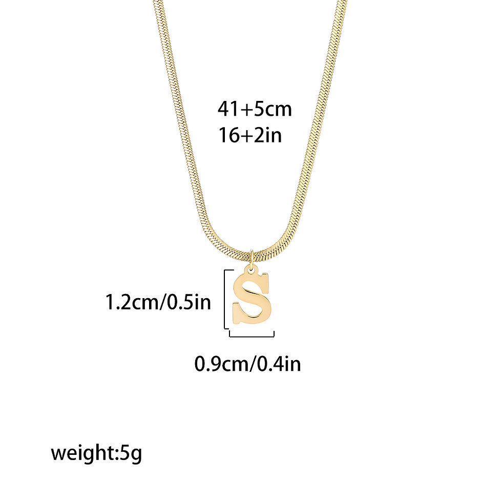 Thumbnail: InitialGlow™ Letter Necklace Gold