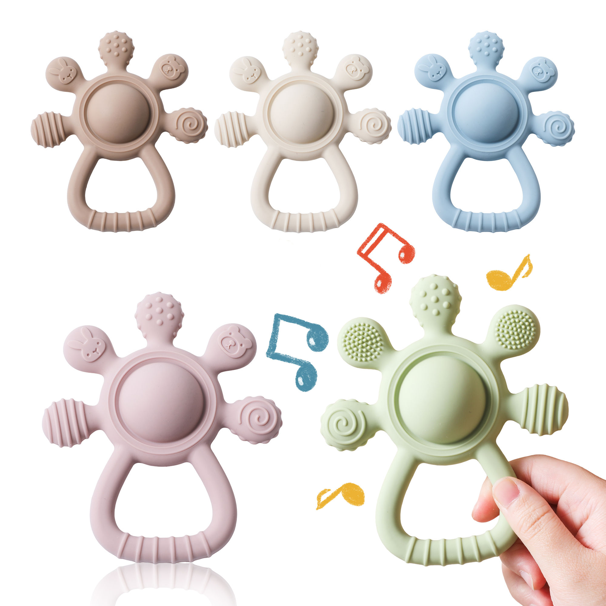 PopPalm™ Sensory Teether Ring