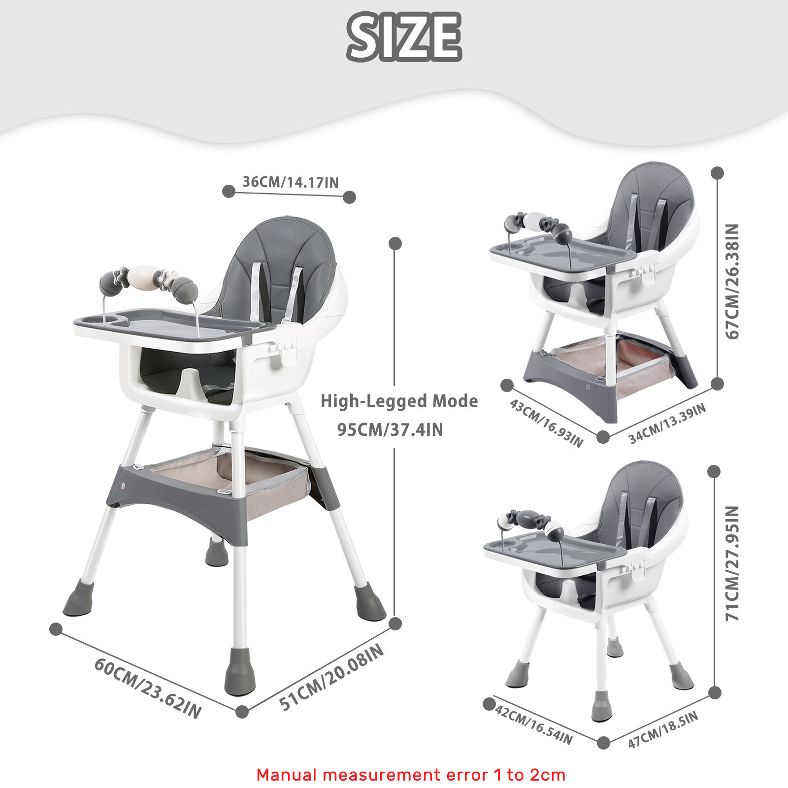 TriHeight™ Convertible Feeding System