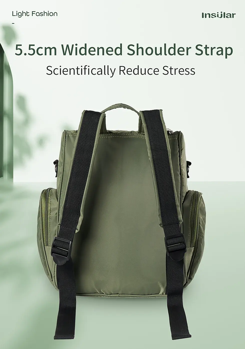 Thumbnail: UrbanParent™ Insular Quilted Diaper Backpack