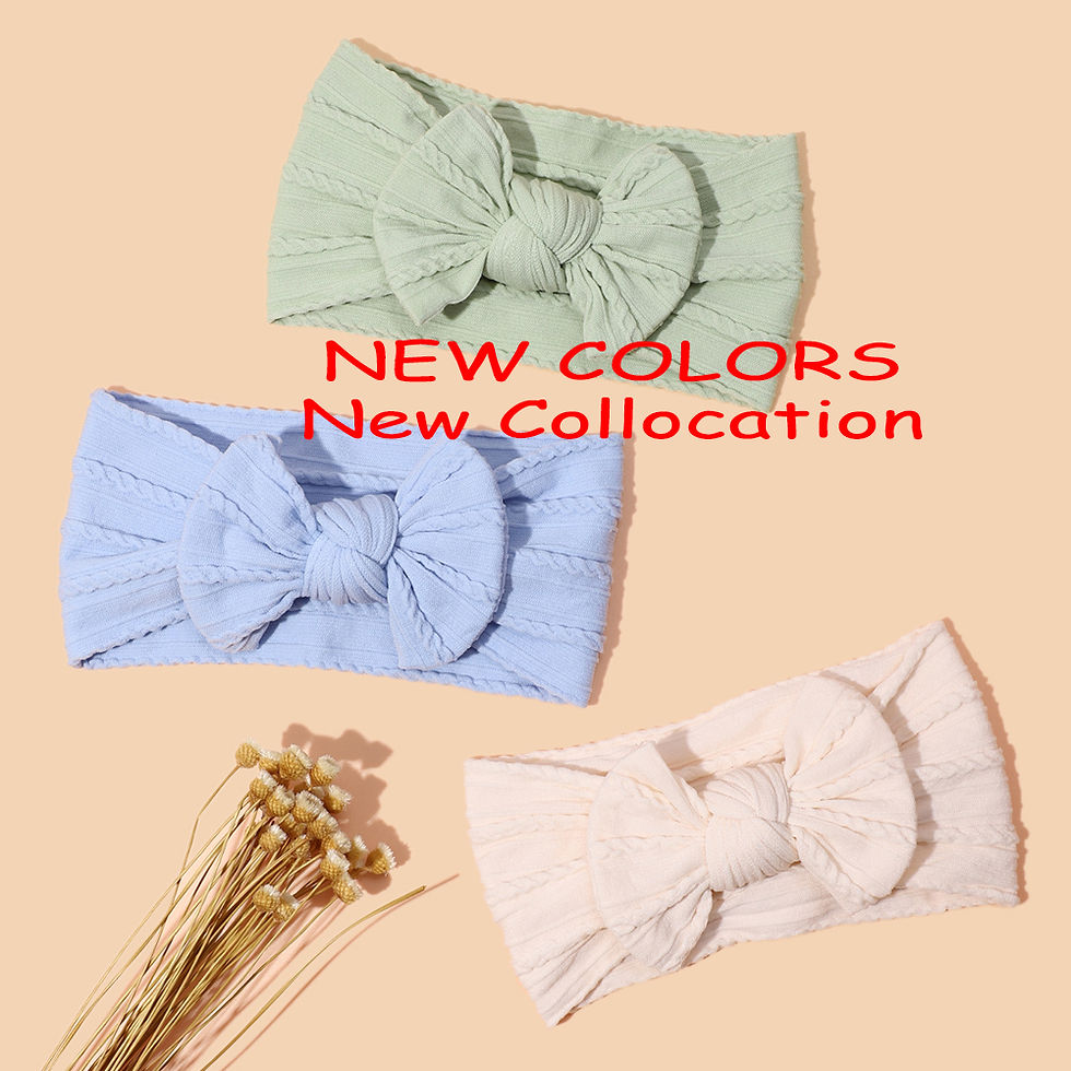 Thumbnail: LunaSoft™ Baby Bow Headband Set