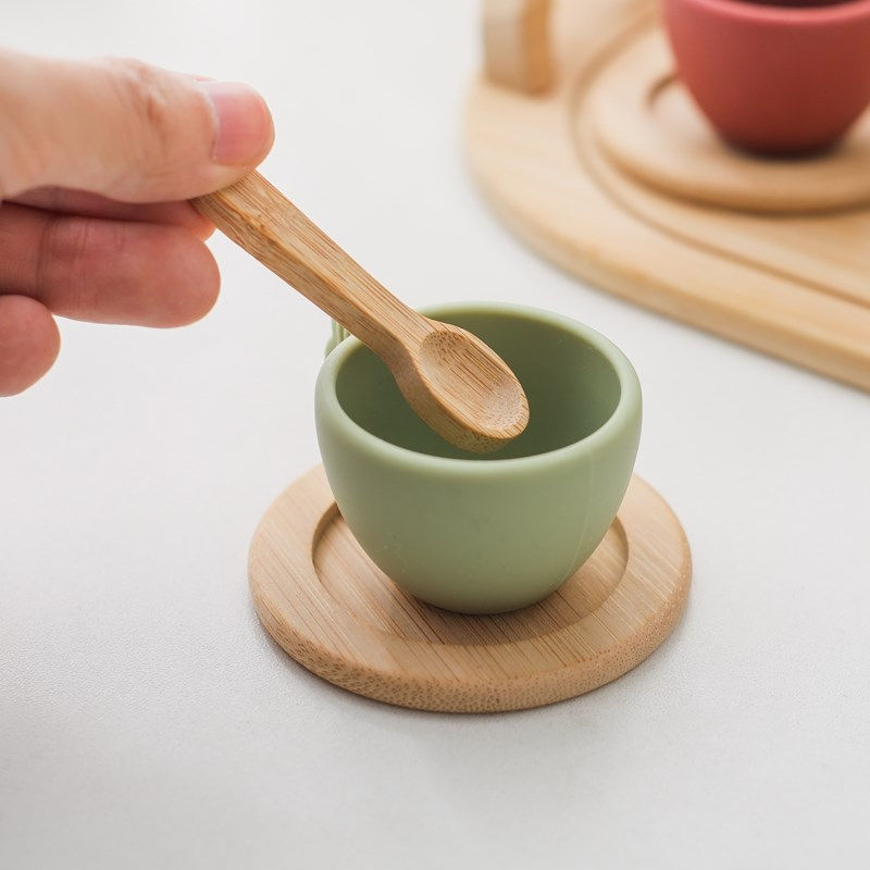 Thumbnail: Baby Wooden Montessori Toys Playing House Afternoon Tea Set Model Puzzle Toys Fo