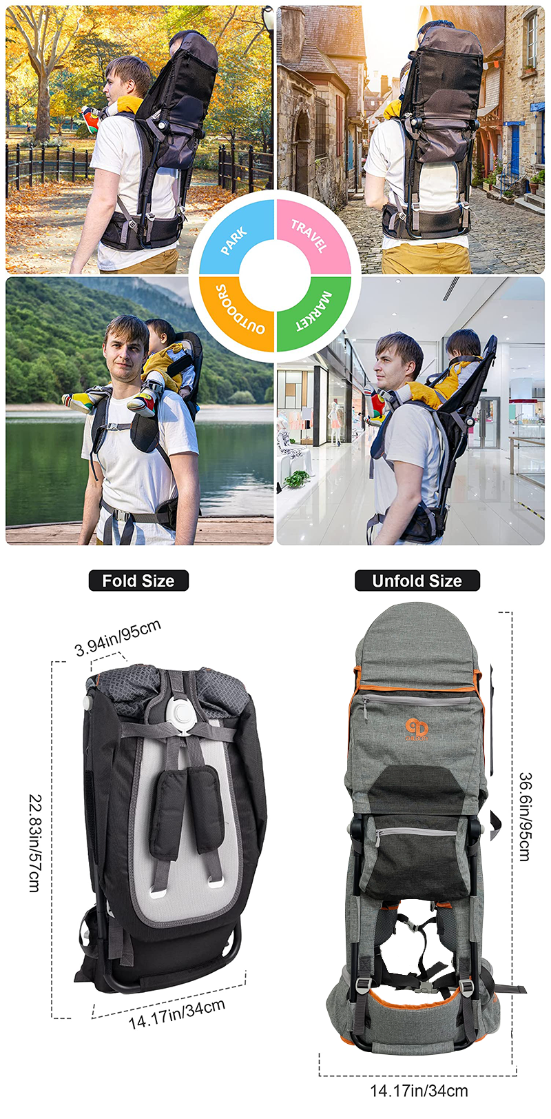 TrailPack™ Hiking Baby Carrier