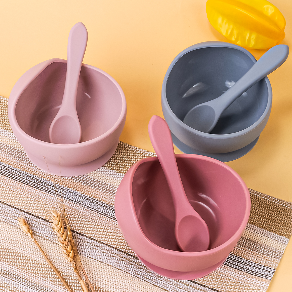 SuctionBowl™ Silicone Bowl & Spoon Set