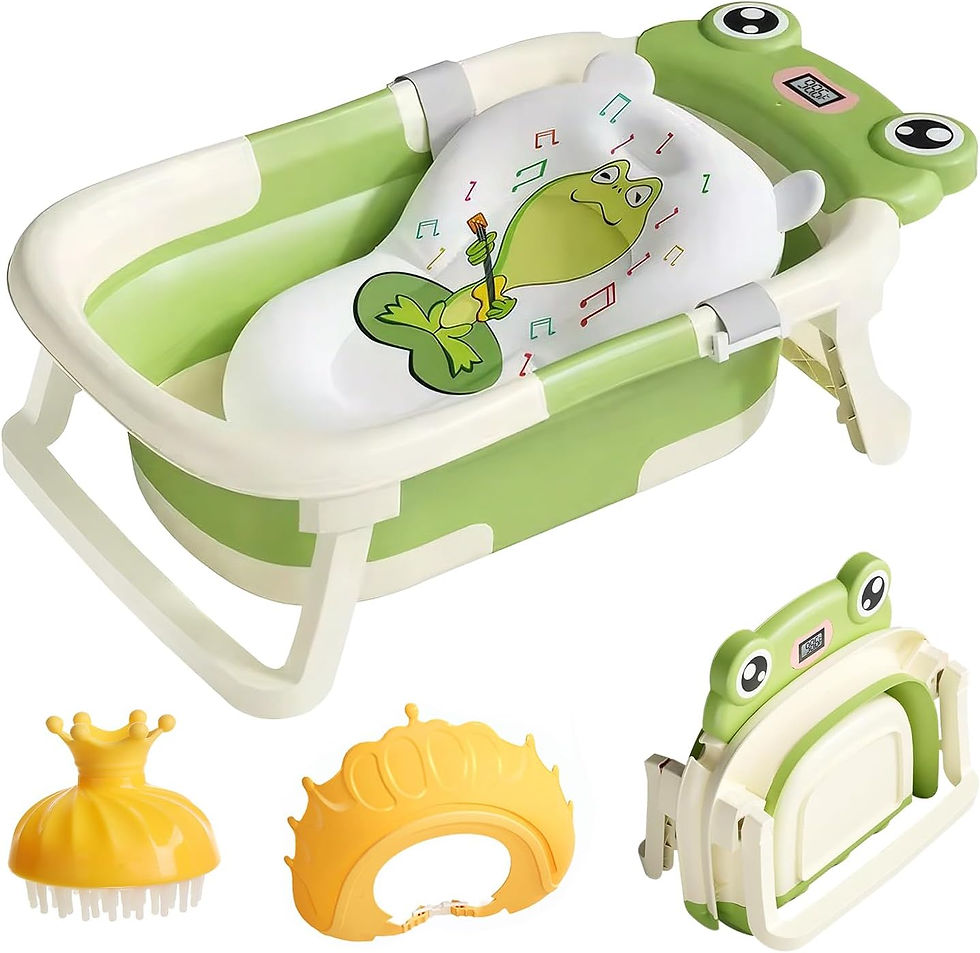 Thumbnail: FroggyFold™ Collapsible Baby Bath Set