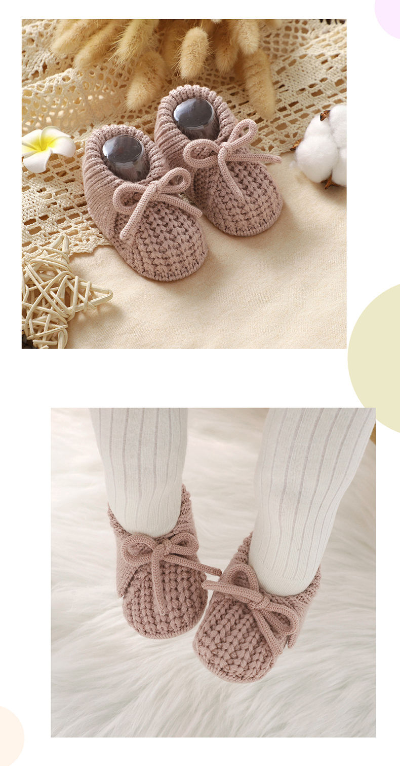 Thumbnail: LaceLove™ Knit Booties Beige