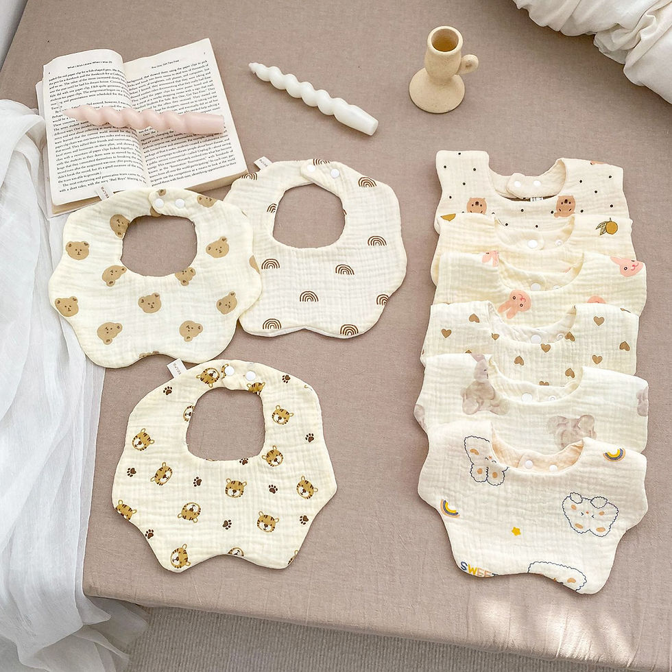 Thumbnail: SnugDrib™ Muslin Bib Bundle