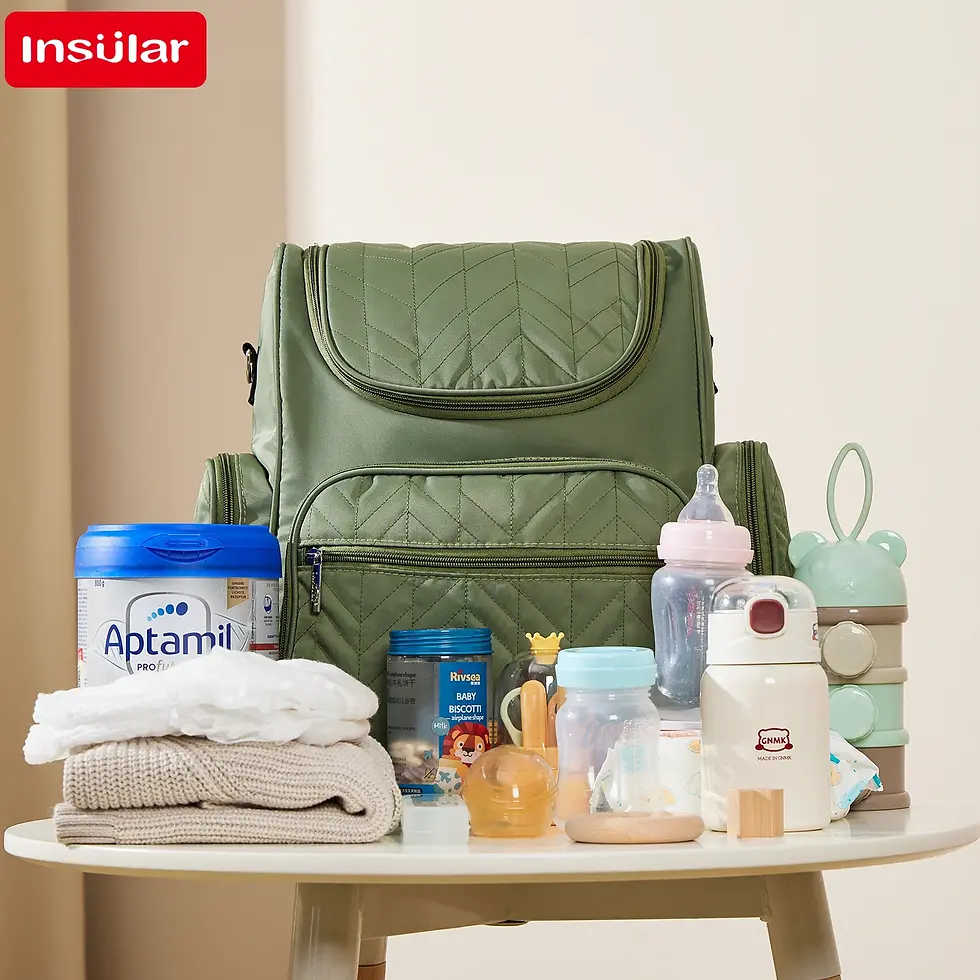 Thumbnail: UrbanParent™ Insular Quilted Diaper Backpack
