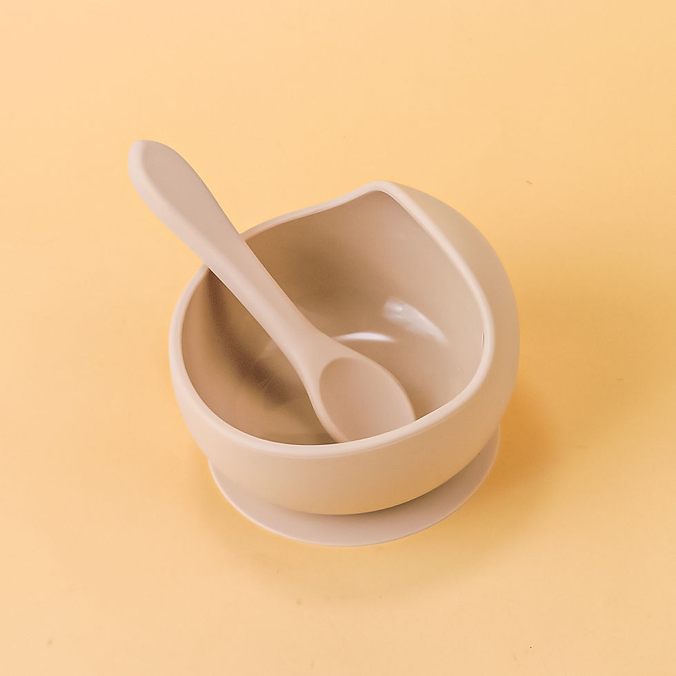 Thumbnail: SuctionBowl™ Silicone Bowl & Spoon Set