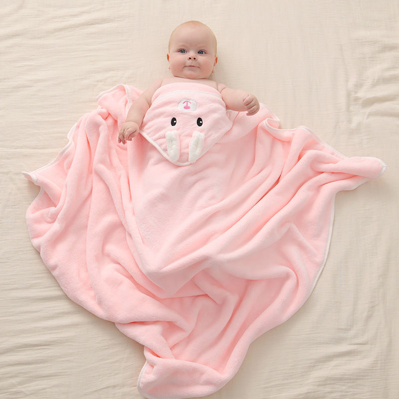 Thumbnail: AnimalHug™ Hooded Baby Towel Collection