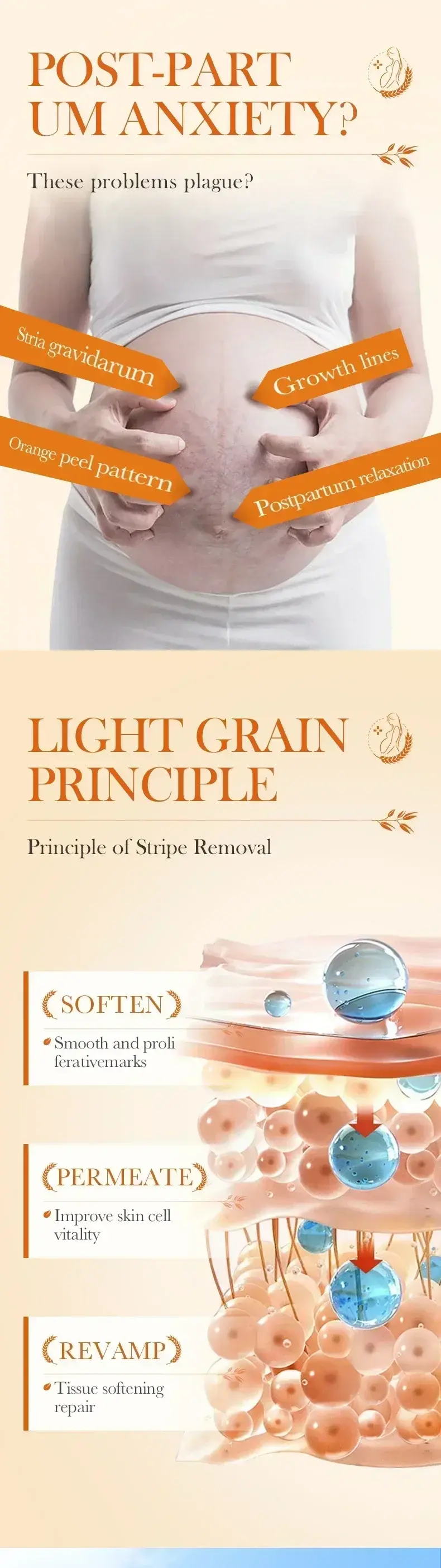 Thumbnail: Stretch Marks Permanent Removal Cream Eliminate Body Belly Stretch Marks Swellin
