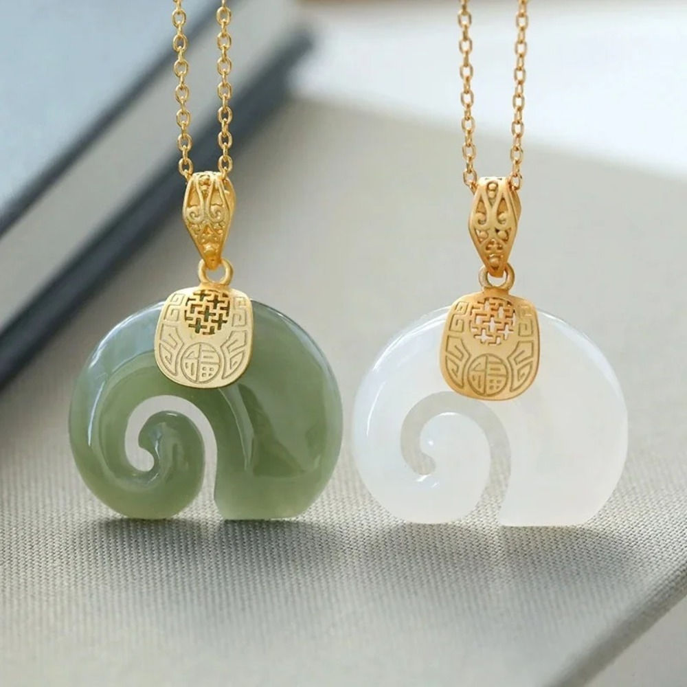 SpiralJade™ Ruyi Pendant Duo