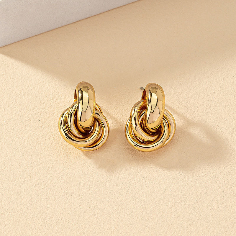 TwistedElegance™ Knot Huggie Earrings