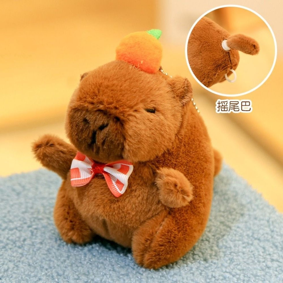 Thumbnail: CapyCozy™ Strawberry Hoodie Plush