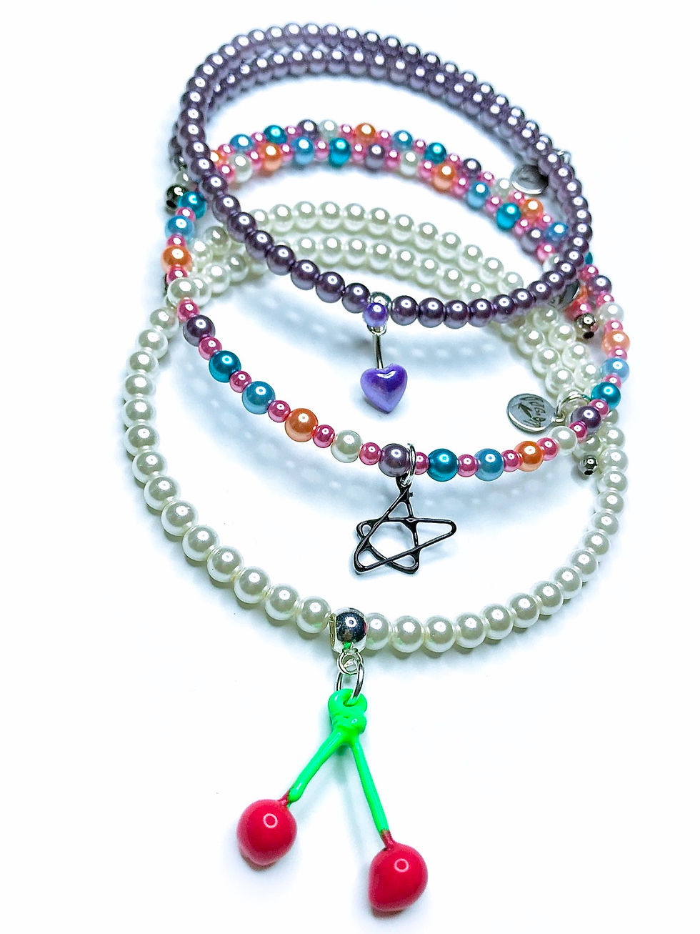 Thumbnail: STAR DOODLE- RAINBOW PEARL CHOKER