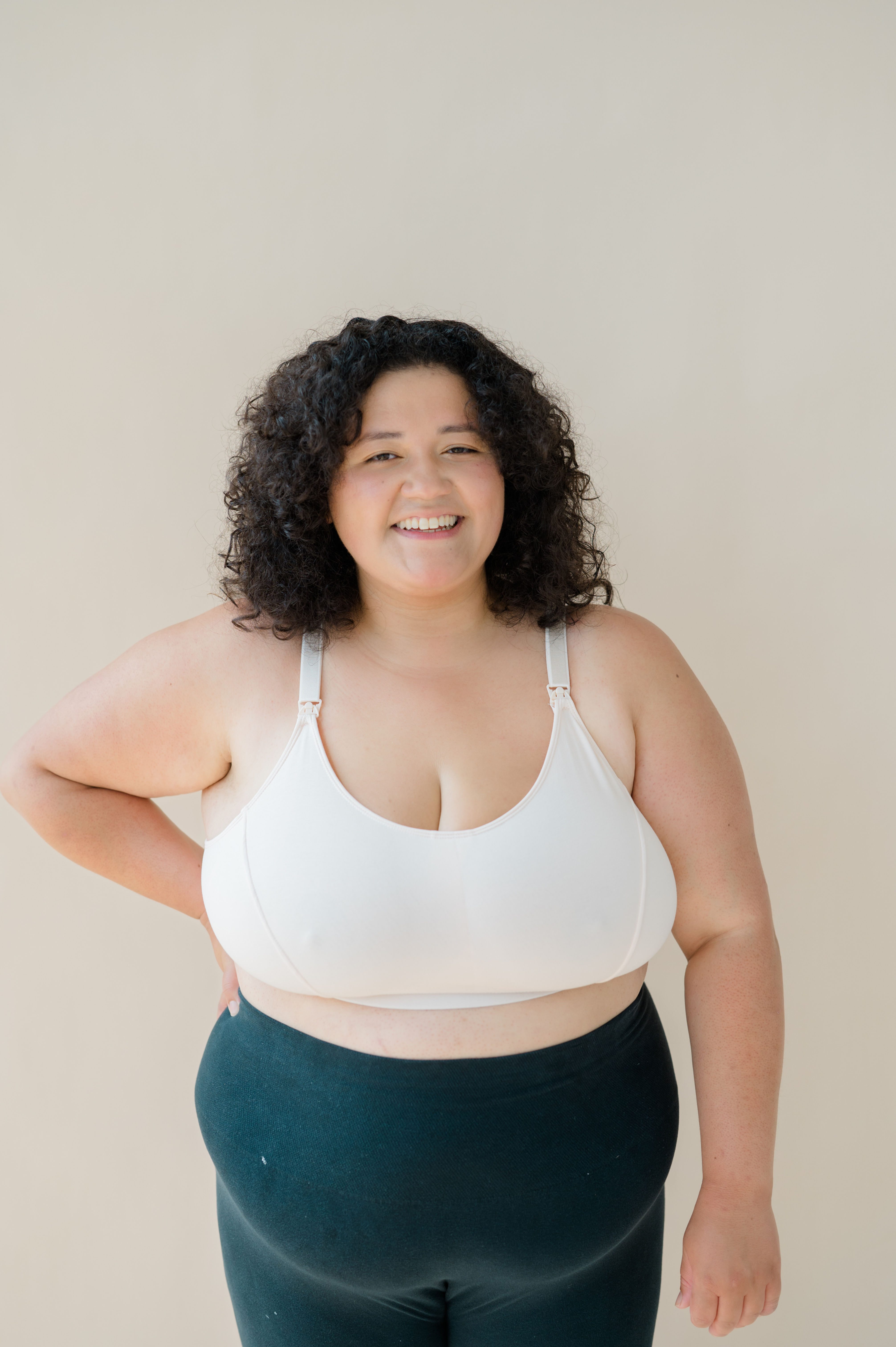 XL Pump/Nurse Bra in Beige