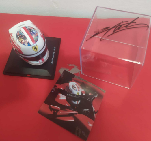 Thumbnail: 2022 LIMITED EDITION FRENCH SCUDERIA FERRARI SIGNED 1:5 HELMET - CHARLES