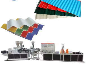 PVC ASA Plastic Trapezoid Sheet Waterproof Roofing Profile Tile Building Production Line
