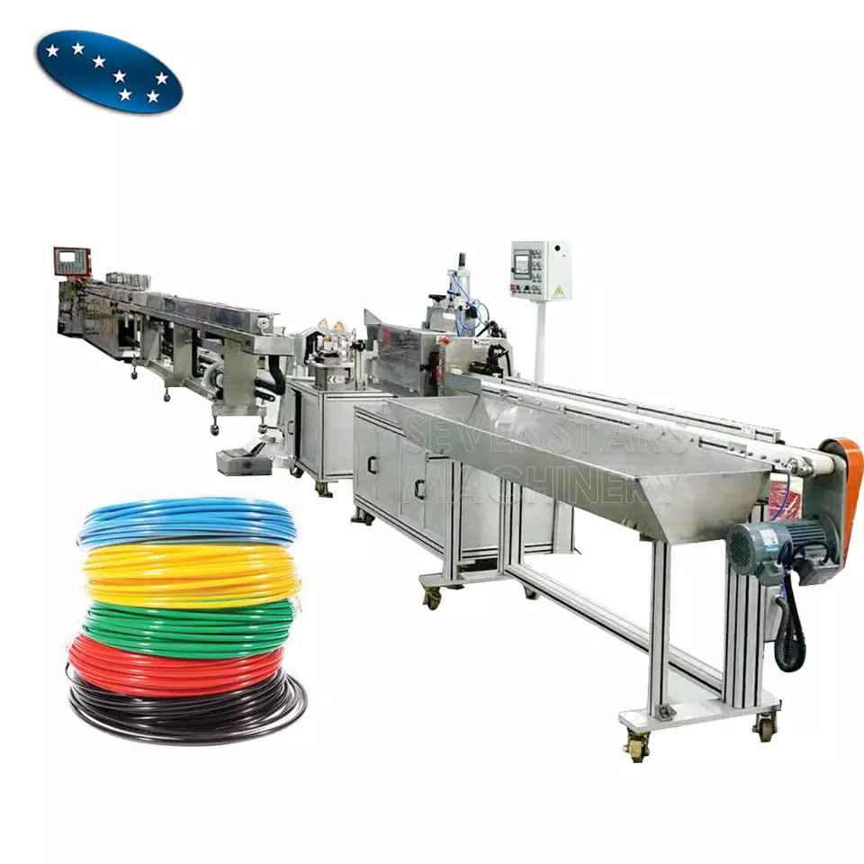 Thread threading pipe extruder machine