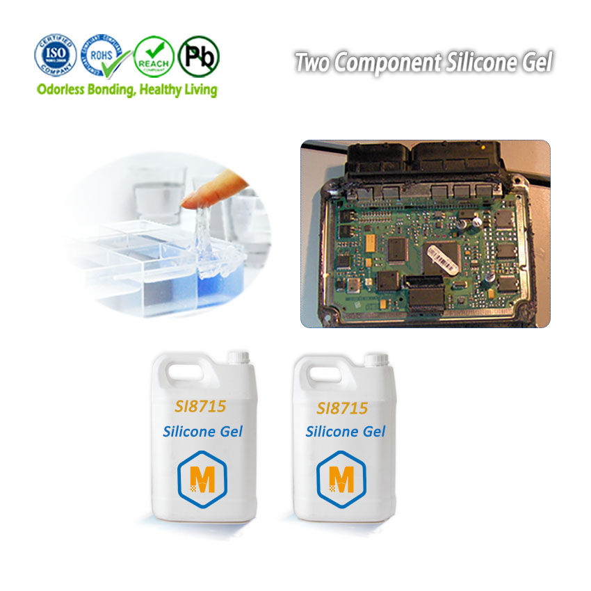 縮圖：Two component transparent waterproof  dielectric insulating liquid silicone gel