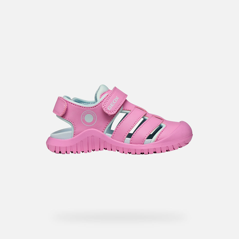 Thumbnail: Geox J Fusbetto Pro Girls Water Friendly Sandal in Pink