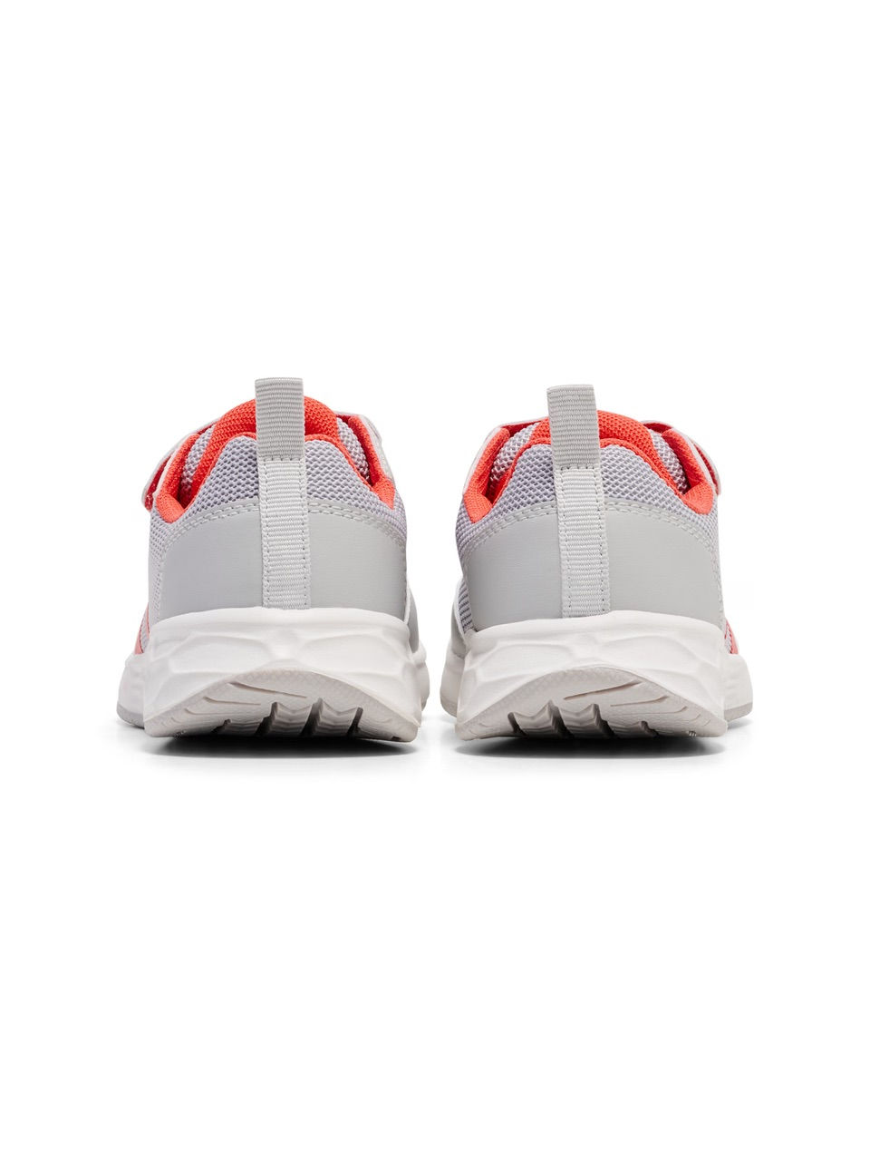 Thumbnail: Hummel Turbo Run 1.0 JR Girls Trainers in Lunar Grey with Coral