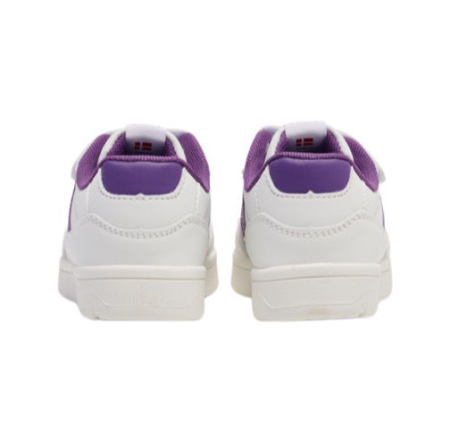 Thumbnail: Hummel Girls Camden JR Sneaker in White with Pansy Chrvrons