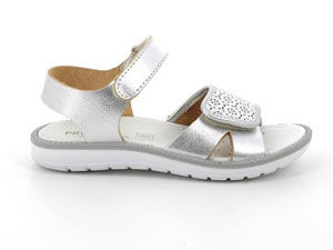 Primigi Alanis Girls Sandals in Silver Leather