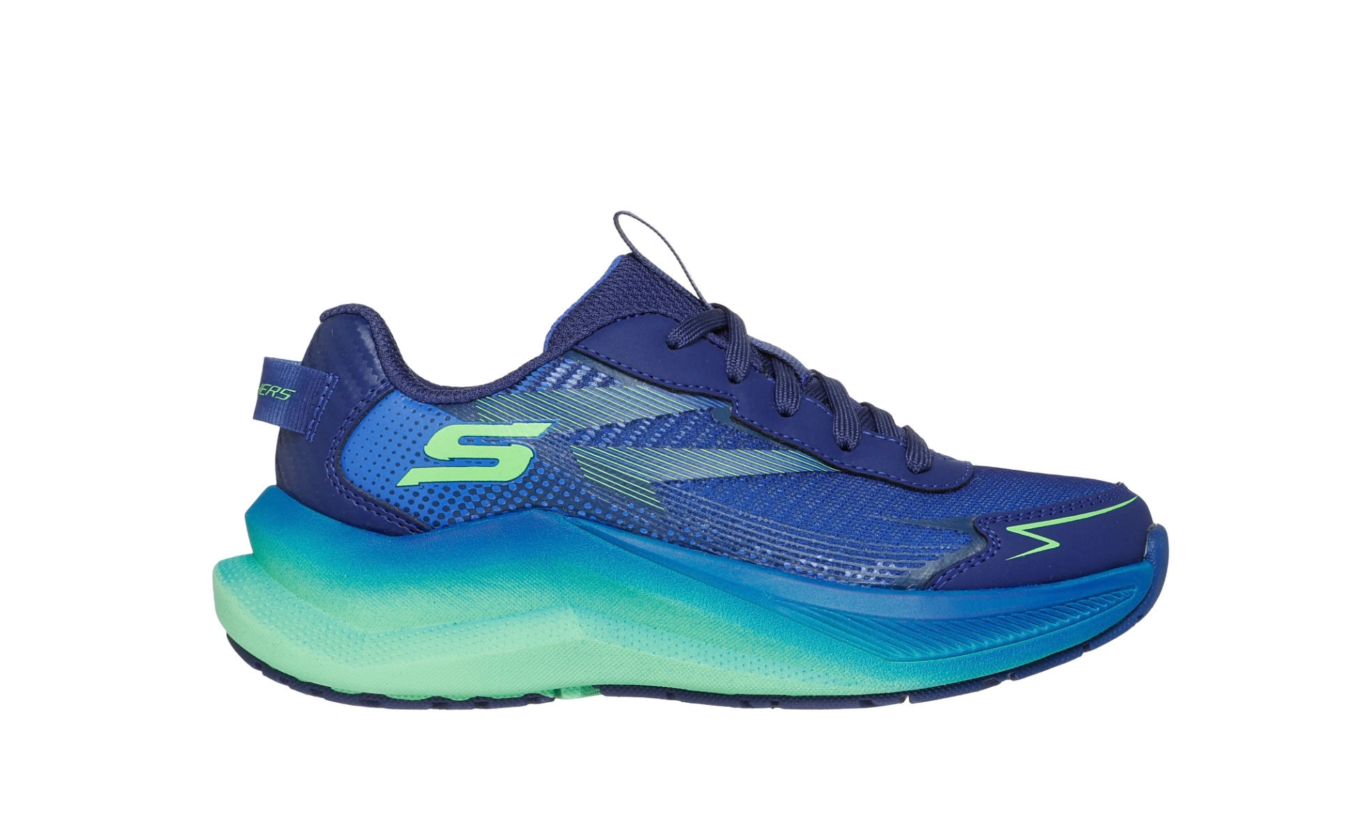 Skechers Max Cushioning Ascender -Stable Pacer Boys Trainers in Navy