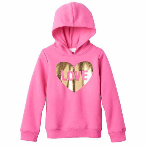 Thumbnail: Toddler Girl Jumping Beans® Fleece Pullover Hoodie