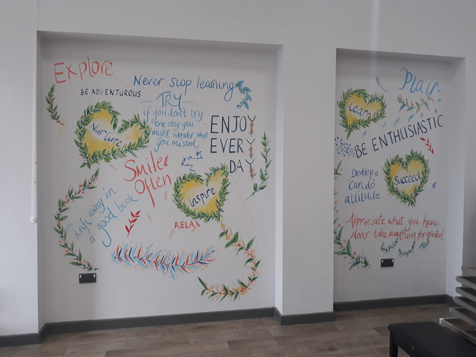 Quotations School Hall alcoves