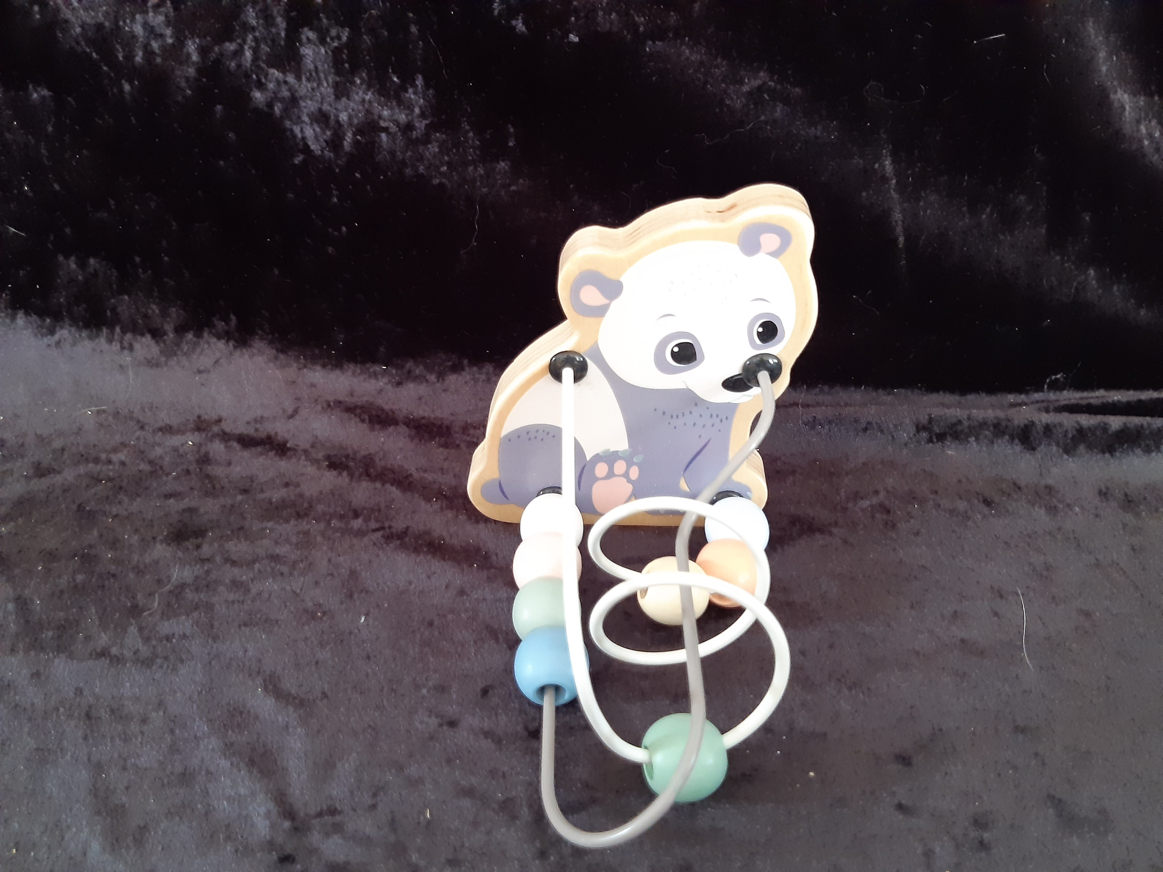 Motorik Bär 11cm mit Perlen