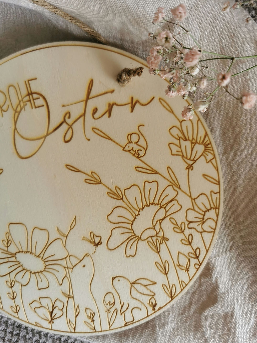 Miniaturbild: Schild "Frohe Ostern"