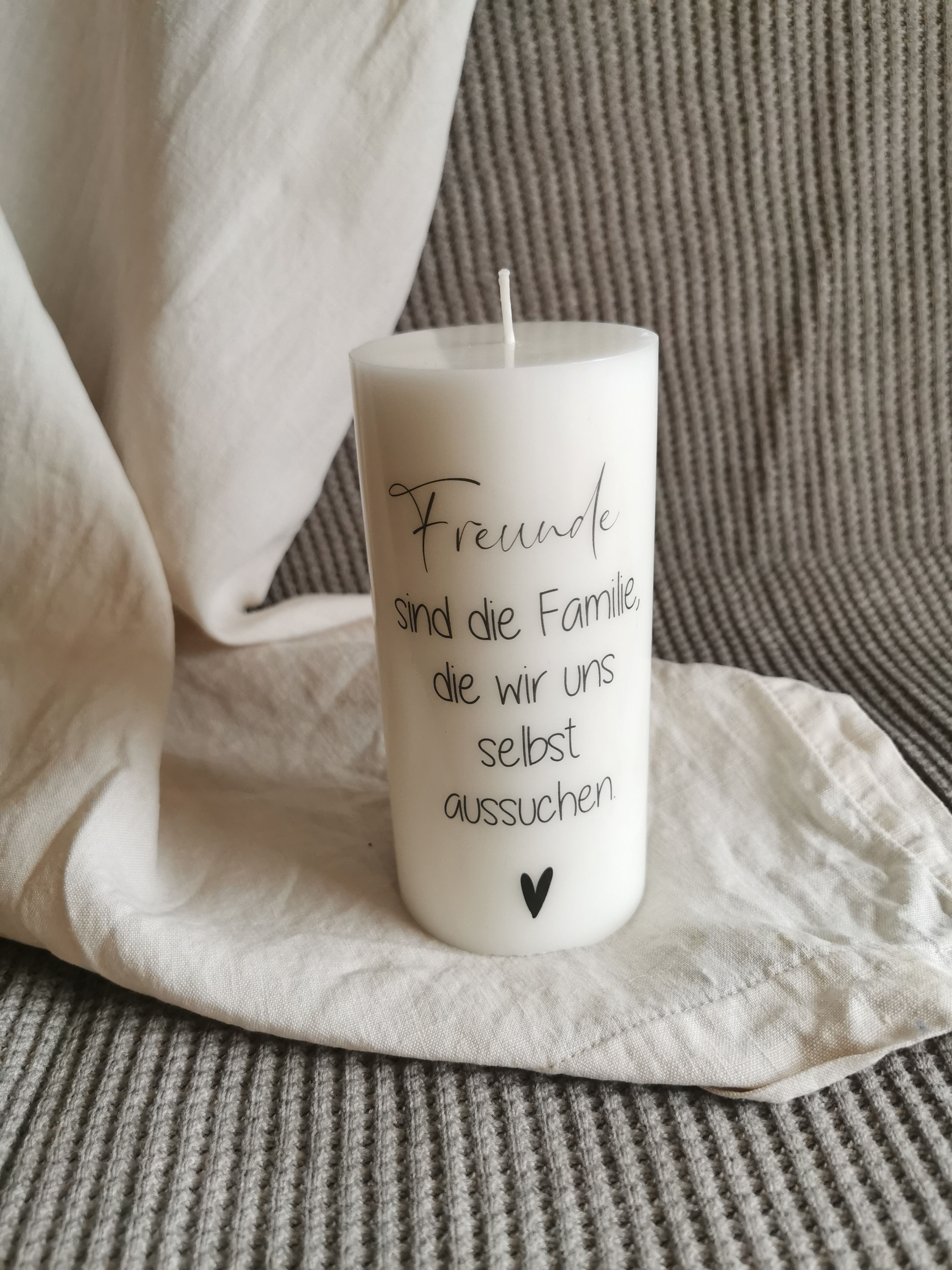 Blockkerze "Freunde"